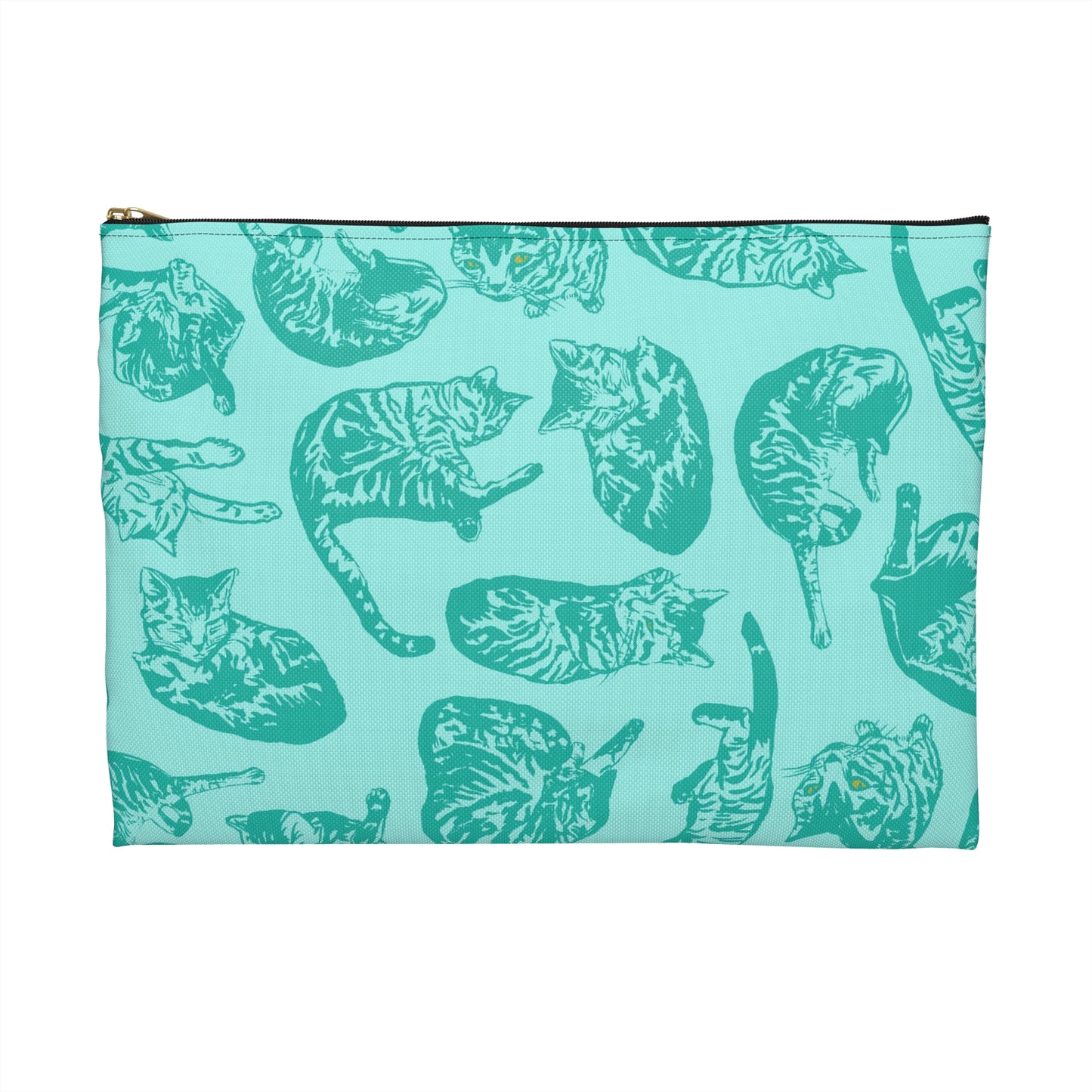 Punk Rock Pussy Turquoise Toile Accessory Pouch