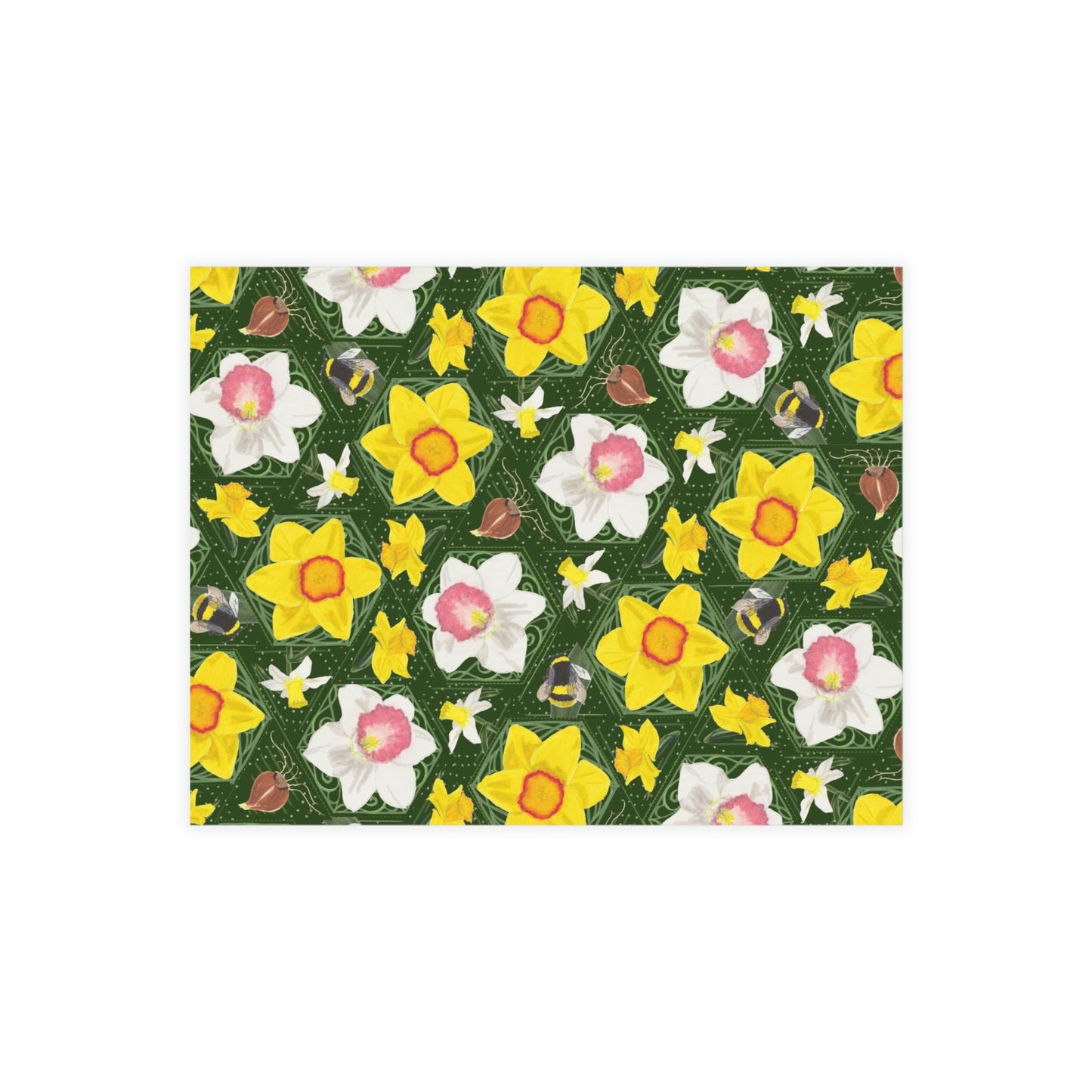Daffodil Festival Greeting Card Bundle - Art Deco Hexagon Tangle