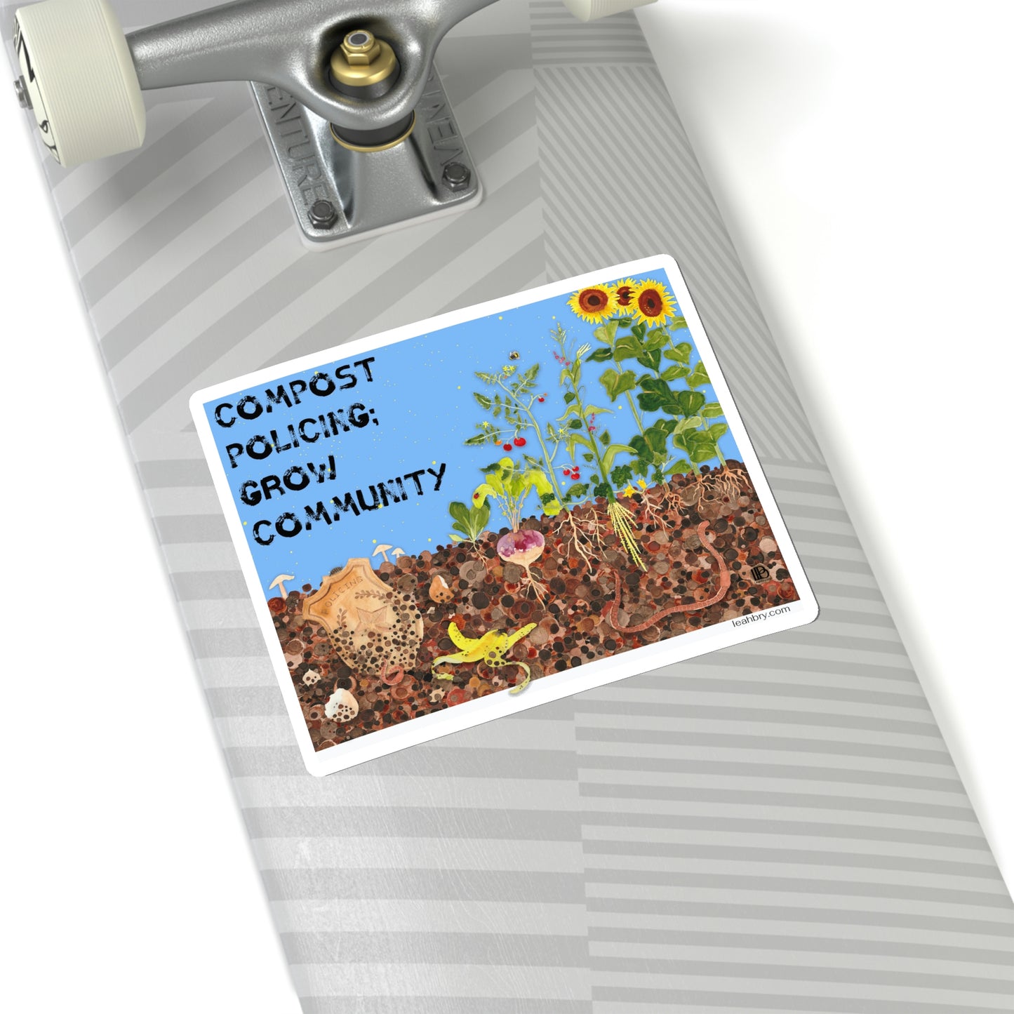 Compost Policing; Grow Community Sticker