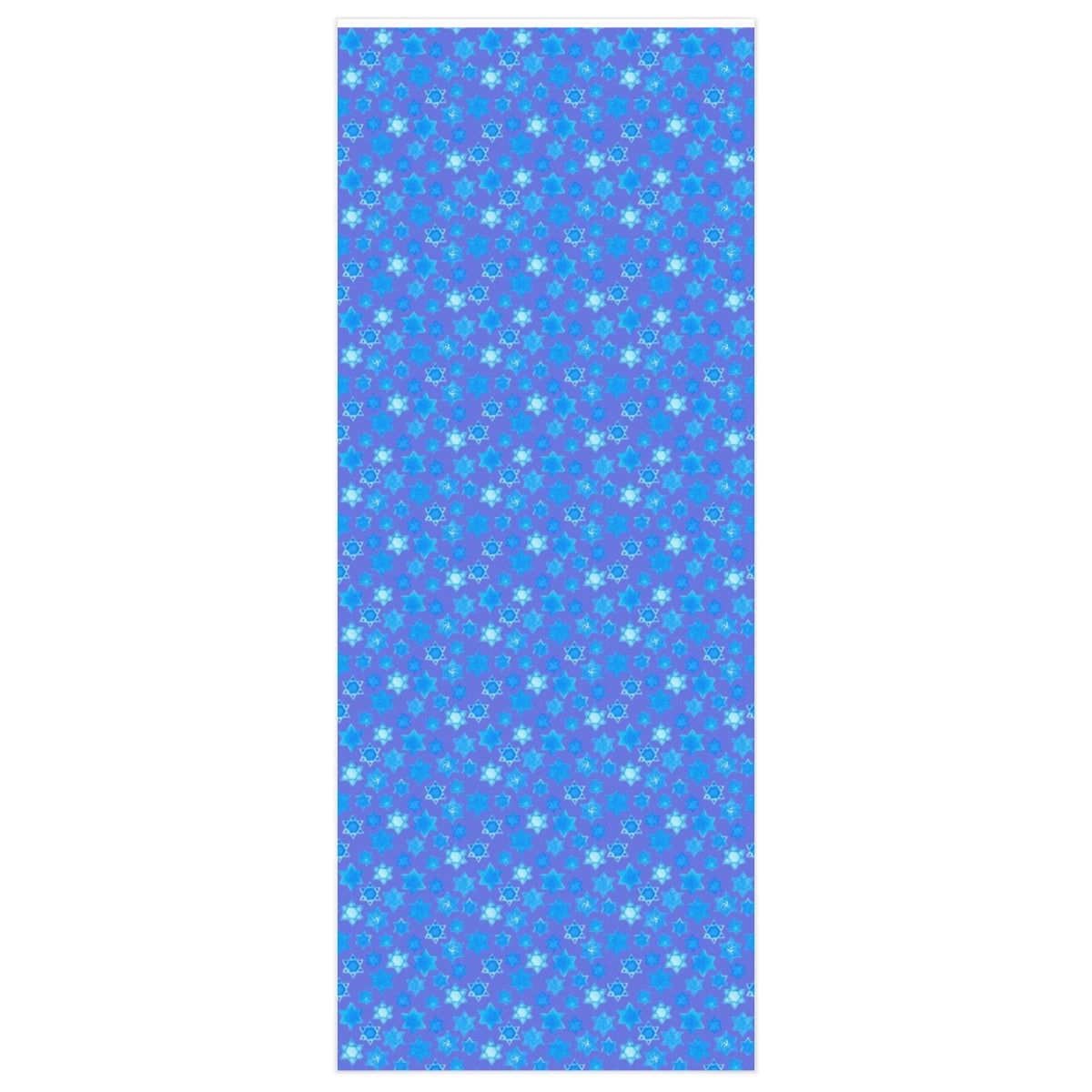 Turquoise on Blue Stars of David Wrapping Paper