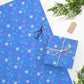 Turquoise on Blue Stars of David Wrapping Paper