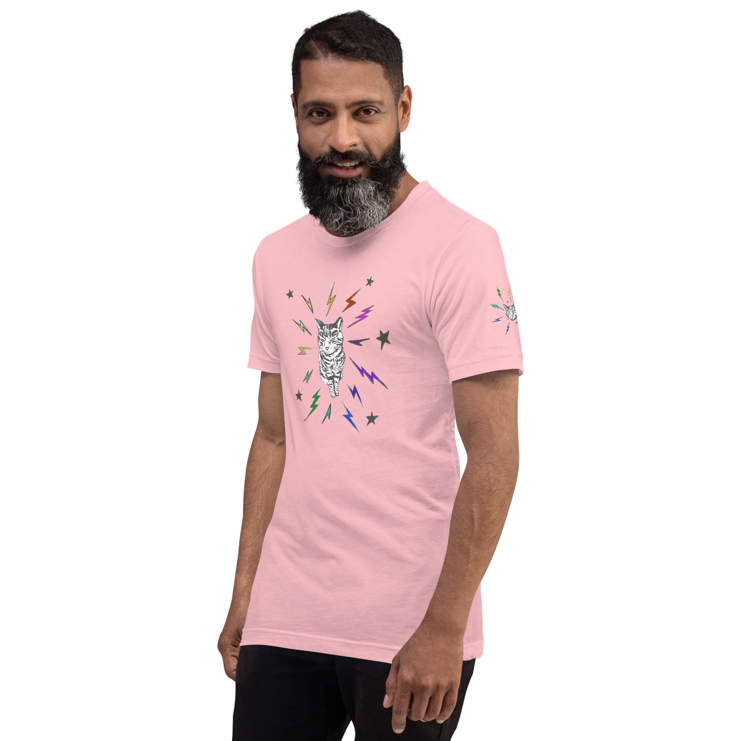 Punk Rock RAINBOW Pussy t-shirt (all gender, more linear fit)